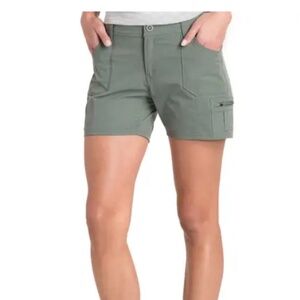 Kuhl Women’s Horizn 5.5” Inseam Cargo Hiking Shorts Sz 14 Grey Carbon